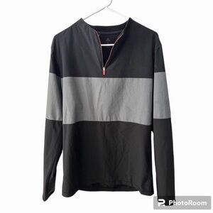 Adidas Black and Gray Logo Shirt